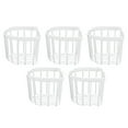 thumbnail image 1 of Portarrollos de papel hueco, caja de pañuelos hueca de 5 piezas, soporte para pañuelos montado en la pared, estante de papel higiénico sin perforaciones, rendimiento lleno de energía, 1 of 8