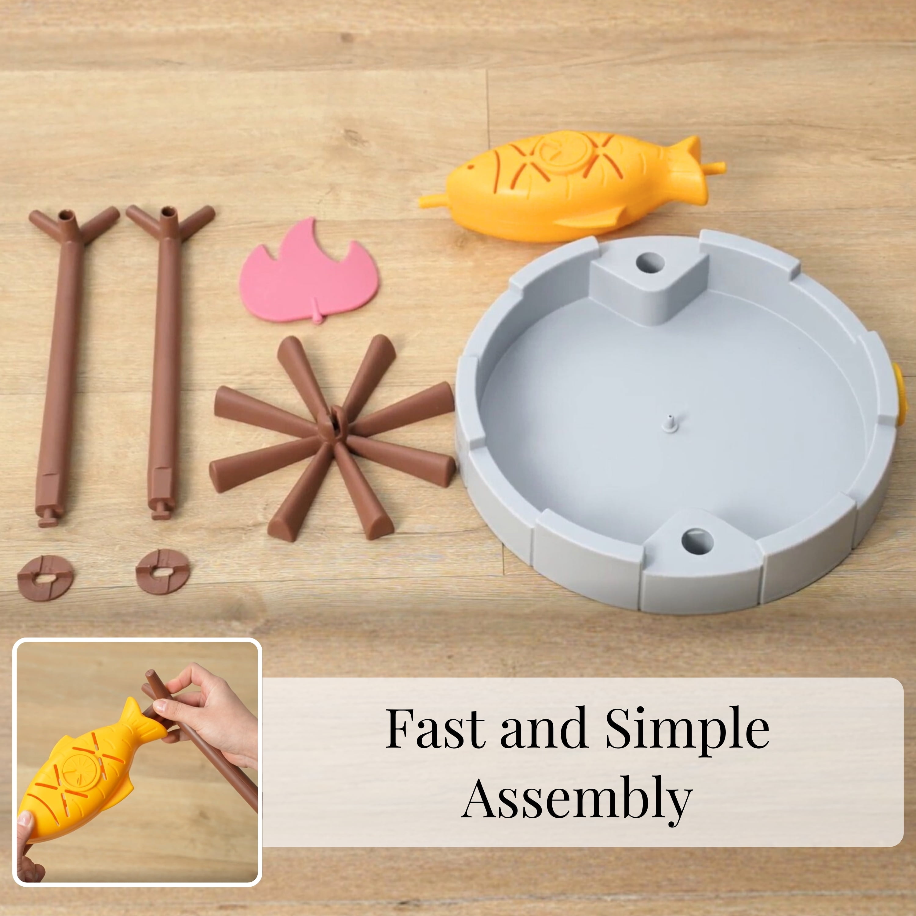 PetPals Interactive Cat Treat-Dispensing Cat Toy- 11"H, Dispensing, Small, Cat Puzzle Food Toy, Grilled Fish Toy