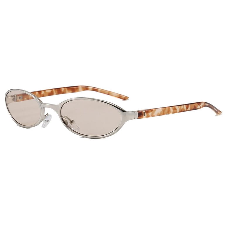Vintage Oval Small Frame Metal Sunglasses for Women, UV400  display picture 1