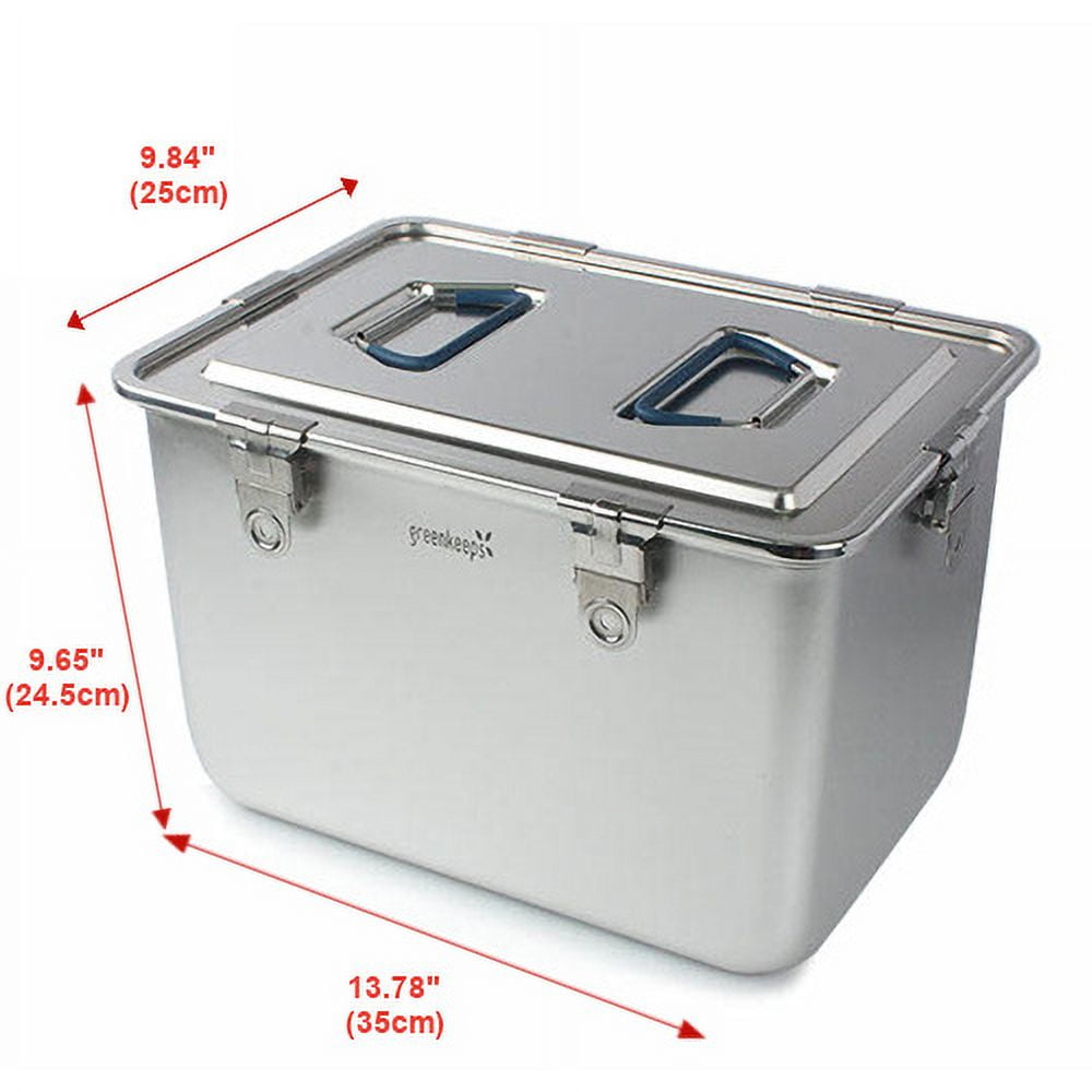 15.5L XL Air Big Sealed Stainless Steel Food Storage, Airtight
