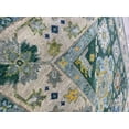 thumbnail image 6 of Hand Knotted Wool D.Green / Beige Traditional Classic Kazak Collection Rug, Made in India, 6 of 6