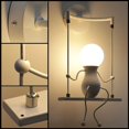 thumbnail image 4 of Swing Black X1 Lámpara de pared LED humanoide creativa Aplique de pared LED moderno Lámpara de pared Art Deco Max 60w E27 para habitación de niños, cabecera de dormitorio, escalera, Rojo Verde Cocina, Decoración y Otros, 4 of 5