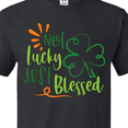 thumbnail image 4 of Inktastic St. Patrick's Day Not Lucky Just Blessed with Clover T-Shirt, 4 of 5
