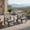 Gray, variant on Resenkos 3-Piece Outdoor Glider Set – Powder-Coated Steel Bistro Furniture with Tempered Glass Table, Cream White Retro Patio Seating for Garden, Backyard & Balcony