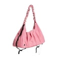thumbnail image 3 of Bolsa de gimnasio para mujer, bolsa de viaje de nailon con separación de humedad y humedad, bandolera Rosa, 3 of 9