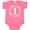 Hot Pink, variant on Inktastic 1st Birthday Rose Flower Wreath Girls Girls Baby Bodysuit