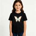 thumbnail image 2 of Girls Graphic Tees Pastel Butterfly Kids T Shirt Cute Magical 100% Cotton Short Sleeve Soft Tops 4-13Y, 2 of 5
