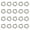 Bronze, variant on 20pcs/set 16x16mm Flower Charm Small Holes Flower Charm Bead Hollow Flower Charm Beads Set For Jewelry Making