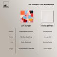 thumbnail image 6 of Square Shapes Area Canvas Retro Geometric Abstract Wall Art by Art Remedy, Gallery Wrapped, 12" x 12", 6 of 7