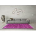 thumbnail image 3 of Ahgly Company Indoor Square Oriental Purple Industrial Area Rugs, 6' Square, 3 of 4