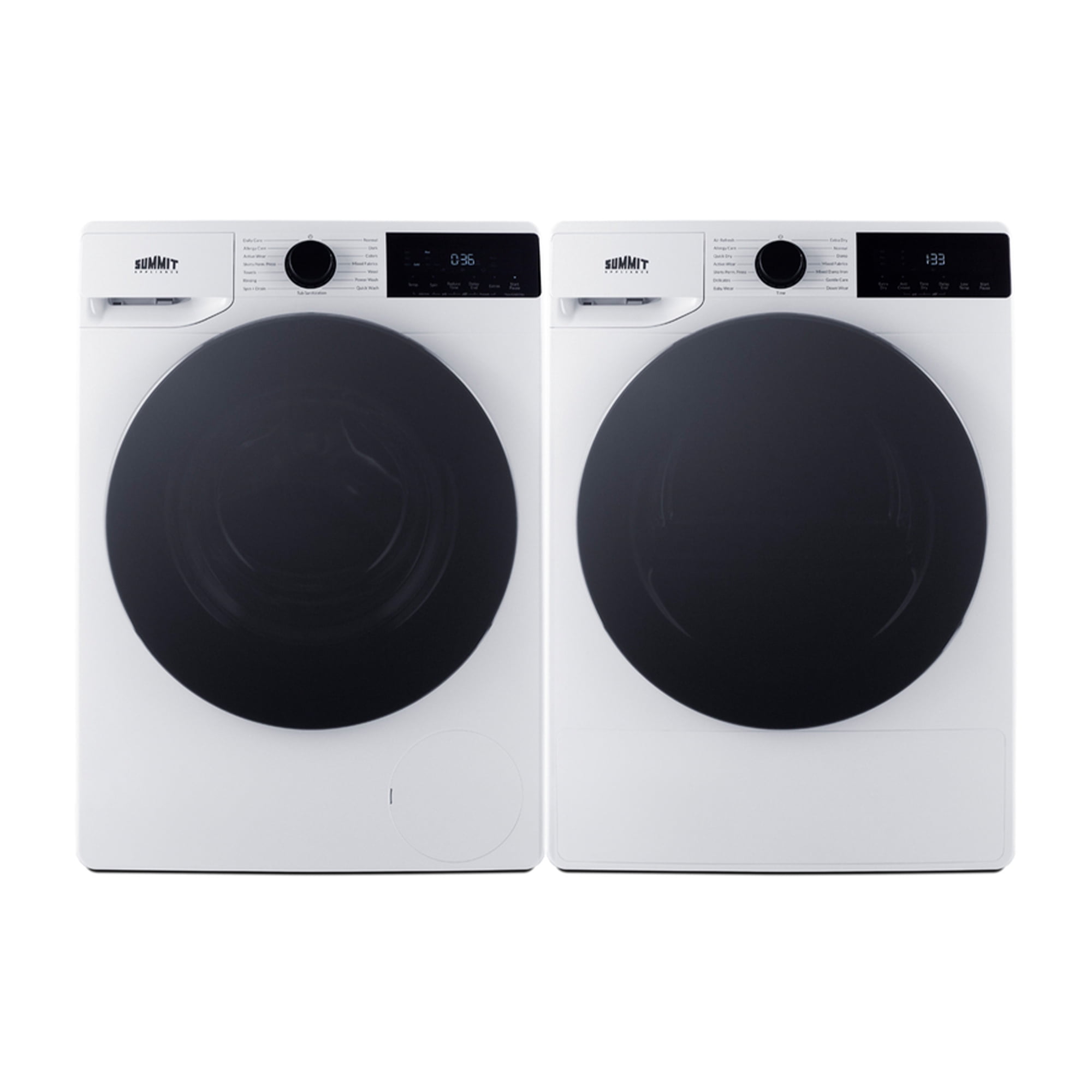 Summit 1.9 cu.ft. Washer & 4.1 cu.ft. Dryer Combo, ENERYSTAR Certified, Washer-Dryer Set, White - SLS3412W