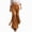Brown 11, variant on Karymi Faux Suede Fringe Flare Women's Pants, Mid‑High Waist Button Zipper Closure Western Style Bell‑Bottom Long Trousers for Party Going‑Out