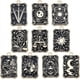 thumbnail image 1 of 20 amuletos de tarot de 10 estilos, amuleto de la suerte, esmaltado, gótico, mágico, de oro negro., 1 of 6