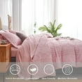 thumbnail image 2 of Davulos Pink Queen Comforter Set,7 Piece Bed in a Bag,Boho Tufted Shabby Chic Bedding for Adult Women Soft Microfiber Vintage Farmhouse All Seasons Bed Set, 2 of 8