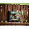 thumbnail image 2 of Yorkshire Terrier Spring Path Throw Pillow 14 in x 14 in, 2 of 4