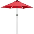 thumbnail image 4 of Alden Design 7.5ft Standard Patio Umbrella with LED Lights, Red, 4 of 12