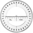 thumbnail image 1 of HUGFEGWE 360 Degree Protractor Round Ruler Gauge Angular Drafting Tools Circle Protractor for School Education Office Classroom 9.8 Inch U2536-10845, 1 of 4