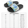 thumbnail image 2 of GZHJMY Stylish Slides for Women Men, Flowers in A Cup of Rose, Peony Sprays Soft Flexible Slip-on Sandals Slippers, 2 of 7