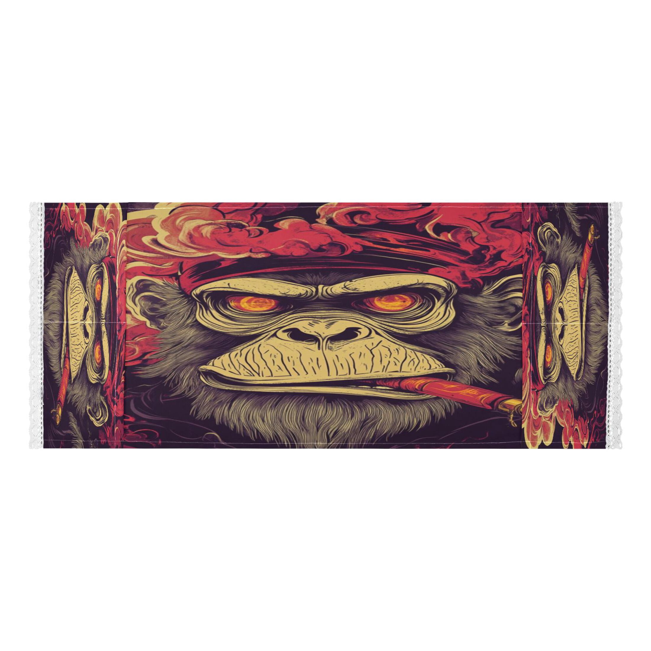 WOBOGO Red Eyes Orangutan Pattern Washing Machine Cloth Dryer Refrigerator Top Cover Protective Non-Slip Mat For Kitchen Laundry