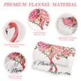 thumbnail image 4 of Flamingo Gifts for Women Fuzzy Blanket, Plush Blanket, Fluffy Blanket, Bed Throw Blanket Gifts for Girls Cozy Gifts for Men, Kids Blanket, Bedroom Decor 40x50 Inch, 4 of 8