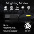 thumbnail image 3 of 2 Pack LED Headlamp Sensor Headlight Powerful Head Torch COB XPE 5 Modes USB Rechargeable Waterproof Running Light, Camping, Reading, Hiking, Cycling, 3 of 5