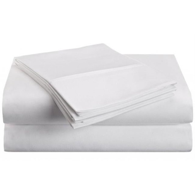 Microfiber Queen Sheet Set Solid White