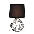thumbnail image 2 of Simple Designs LT2086-BOB Lampe de Table Filaire Géométrique, Noir, 2 of 5