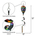 thumbnail image 5 of In the Breeze 0974 — Aurora 6-Panel Hot Air Balloon — Colorful Blended Rainbow Wind Spinner with Tail for Yards and Gardens, 5 of 5