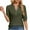 Green, variant on yillto Womens Blouse V Neck Buttons Casual Business Shirts Summer Short Sleeve Dressy Top for Women