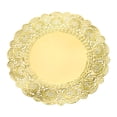 thumbnail image 1 of Uxcell 50 Pcs Servilletas de Papel de 12 Pulgadas Redondas de Encaje Decorativas, Papeles Desechables para Comidas y Fiestas, Dorado, 1 of 6