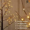 thumbnail image 3 of CAPHAUS 6 Feet, 72 inch Full Brown Twinkling Birch Tree w/ 72 LED Lights, Lighted Birch Tree, Full Artificial Brown Twig Tree w/ Warm White Lights for Festival, Holiday Decoration Indoor, 3 of 9
