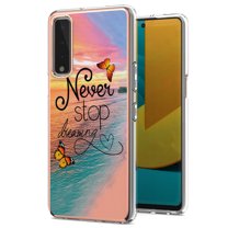 Case for Motorola Moto Power 2021 Version(Not Fit G Power 2020), Allytech Slim Fit TPU Bumper Anti-Scratch Drop Proof Anti-Skid Rubber Back Phone Case for Motorola G Power 2021 6.6", Never Stop