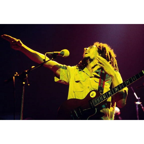 Bob Marley Color Classic in Concert Image 24x36 Poster