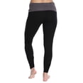 thumbnail image 3 of Nouveau Women's Active Full Length Yoga Pant with Contrasting Color Waistband - Grey Sky, Small, 3 of 3