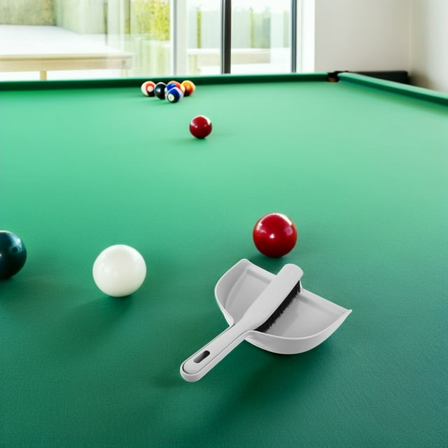 Minkissy High Efficiency Pool Table Brush and Small Broom Set for Quick Billiard and Snooker Table Cleaning