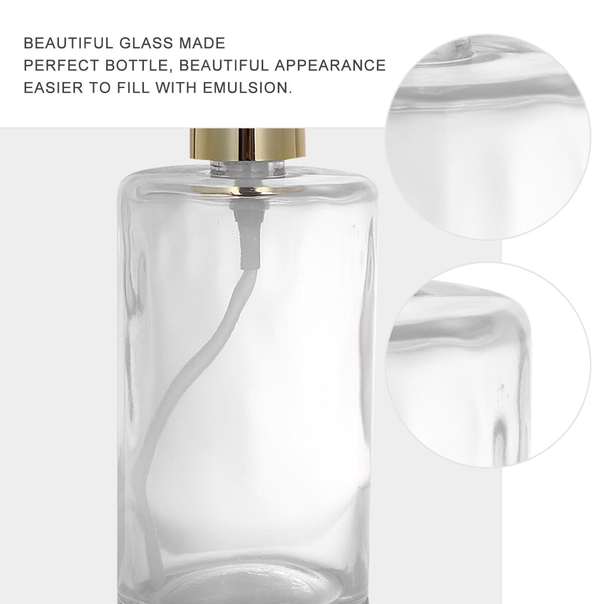 MLINS and Lotion Bottle Convenient Cosmetic Containers Travel 18X6.5X6.5CM