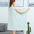 thumbnail image 4 of Toalla de baño usable con hombros descubiertos para mujer, absorbente de agua, para playa, spa, gimnasio, bata de baño, vestido lencero, 4 of 5