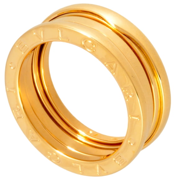 Pre-Owned BVLGARI B.zero1 3-Band Ring, #54, 18KYG Yellow Gold, 8.9g (Good)