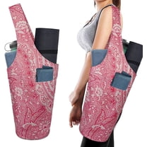 Yoga Mat Bags and Carriers Fits All Your Stuff,Yoga Mat with Bag With Large Side Pocket & Zipper Pocket,Yoga Gifts for Women and Yoga Lover