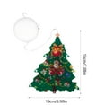thumbnail image 3 of LED Christmas Lights Sign with Suction Cup, Green PVC 18x15cm Window Hanging Decor, Battery-Operated & Energy-Efficient for Indoor Holiday Display, Festive Home and Office Seasonal Decoration, 3 of 8