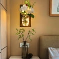 thumbnail image 4 of 2 Packs Wall Decorations for Living Room Mason Jar Home Decor Lights Decorative Wall Sconces with LED Fairy Lights,Art Wall Decor with Remote Control,Sconce Jars for Bar Club Kitchen Bathroom (Roses), 4 of 6