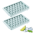 thumbnail image 1 of Ice Cube Trays 2 Pack Ice Trays, Easy-Release Silicone Ice Cube Trays With Lids and Flexible Trays, BPA Free, Stackable Durable and Dishwasher Safe Ice Cube Molds, 1 of 6