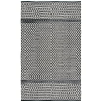 SAFAVIEH Kilim Kadri Geometric Cotton Area Rug, Black/Ivory, 3' x 5'