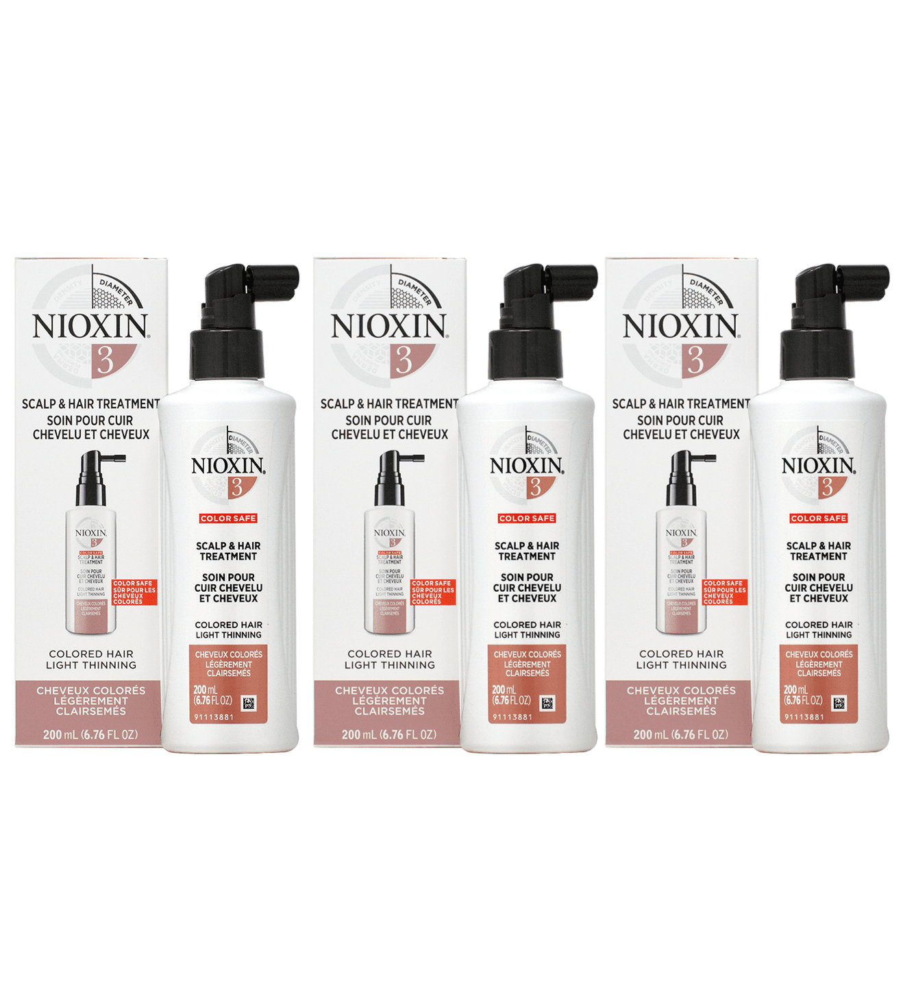 Nioxin 3 Scalp & Hair Treatment Colored Hair Light Thinning 6.76oz