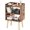 Rustic Brown, variant on Mid  Modern Nightstand, 3 Tier Tall Wood Side Table with Open Shelves, Rustic Brown for Bedroom, Kids Room & Small Spaces