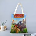 thumbnail image 2 of Lion Guard Bolso de tela con estampado de lienzo para mujer, bolsa de compras reutilizable y estética, con cremallera interior, regalo para mujer, 35 × 40 cm., 2 of 6