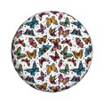 thumbnail image 3 of Rv Spare Tire Cover 14 inch - colorful butterfly_B Tire Covers for Trailers, Adjustable Camper Spare Tire Cover, 3 of 7