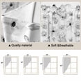 thumbnail image 3 of Gray Spring Floral Kitchen Window Curtains, Swag Curtains Valance for Bedroom Living Room Bathroom, Summer Botanical Floral Watercolor Rod Pocket Window Curtain Block Drapes 2 Panels 28"x36", 3 of 9