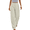 Creamy Khaki, variant on Womens Wide leg Pants Drawstring Lightweight Pants Loose Travel Casual Pants with Pockets