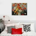 thumbnail image 4 of Nawypu Burnt Orange Wall Decor Poppy Wall Art Red and Yellow Orange Daisy Flower Canvas Prints Painting Bathroom Pictures Kitchen Floral Posters Modern Artwork for Living Room Home Decoration, 4 of 4